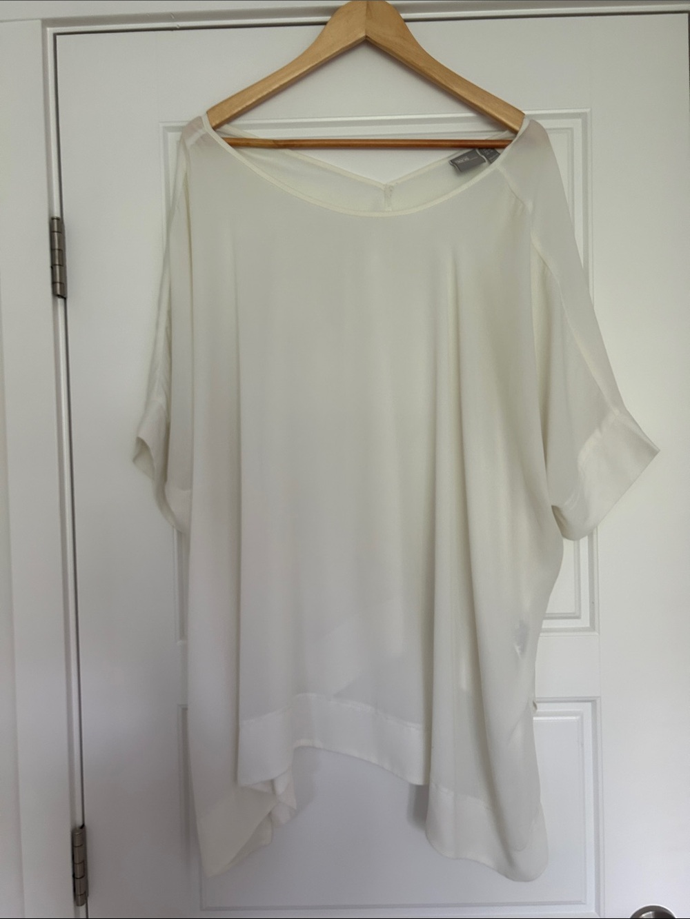 ASOS Cream Women’s Blouse - Oversized Short Sleeve